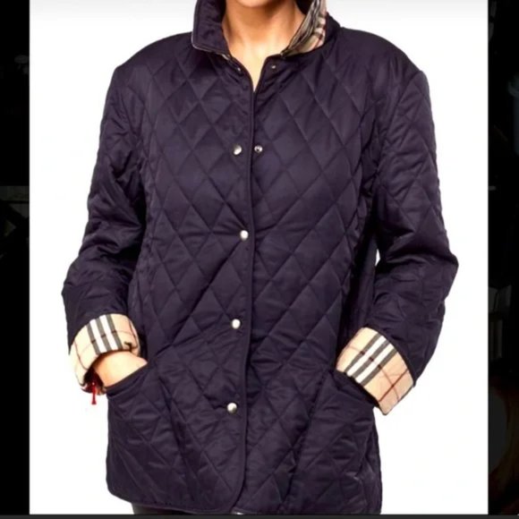 Burberry London Constance Quilted Snap Front Jacket - Picture 14 of 15